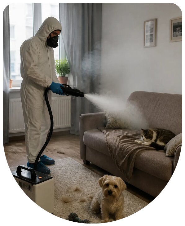Устранение запаха животных в Шадринске с гарантией результата